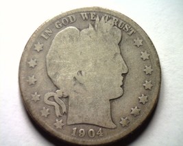 1904-O Barber Half Dollar About Good / Good AG/G Nice Original Coin Bobs Coins - £23.17 GBP