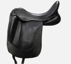 18" CUSTOM DRESCH MONOFLAP SADDLE MW BLACK - FLK-KLE - $3,200.00