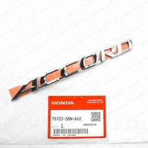 New Genuine OEM Honda 06-07 Accord Coupe V6 Rear Nameplate Emblem 75722-... - $39.10