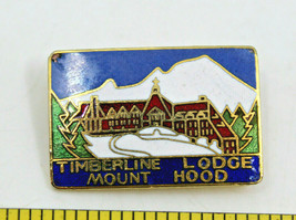 Timberline Lodge Mount Food OR USA Collectible Pin Pinback Travel Souvenir Vtg - £17.20 GBP