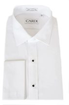 Richard Non-Pleated Spread Collar Cotton Tuxedo Shirt with French Cuffs Traditio - £74.89 GBP