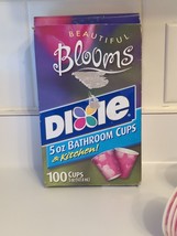 Open Box Dixie 5oz Cups BEAUTIFUL BLOOMS 49 Count Throwback Pack 2004 SE... - $17.99