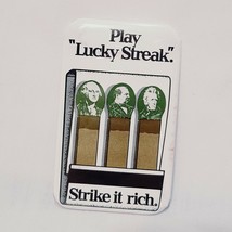 Play Lucky Streak Strike it Rich Button Pin Match Book Washington  Lottery 2&quot;  - £11.60 GBP