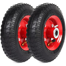 2Pcs Tire and Wheel compatible with wheelbarrows wagons pressure washer - £39.00 GBP