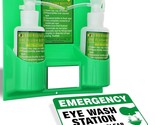 Portable Eye Wash Station OSHA Approved Wall-Mounted First Aid Eye Wash ... - $36.81
