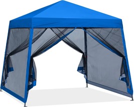 ABCCANOPY Stable Pop up Outdoor Canopy Tent with Netting Wall, Royal Blue - £123.73 GBP