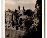 RPPC Grund Eglise Castello Remparts Lussemburgo Cartolina V23 - $5.63