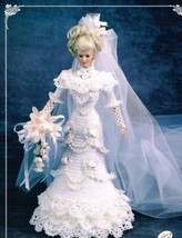 Annie&#39;s Attic  Crochet booklet 1996 Bride doll Gown  11 1/2&quot; Fashion Doll - $6.00