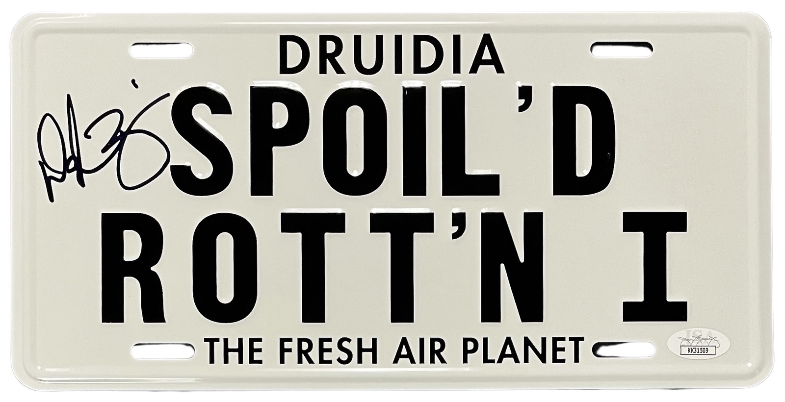 DAPHNE ZUNIGA Autograph SIGNED SPOIL'D ROTT'N License PLATE SPACE BALLS JSA CERT - £47.06 GBP