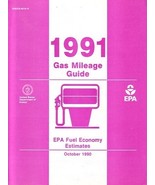 EPA 1991 Gas Mileage Guide vintage US brochure Fuel Economy - $6.00