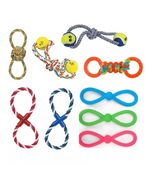 Figure 8 Dog Toys Fun and Colorful Choices Tug Toss Fetch Play Ropes or ... - $18.31 CAD+