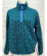 LL Bean Fleece Jacket Pullover Sweatshirt Aztec Mens Small Vintage 90s M... - $63.05