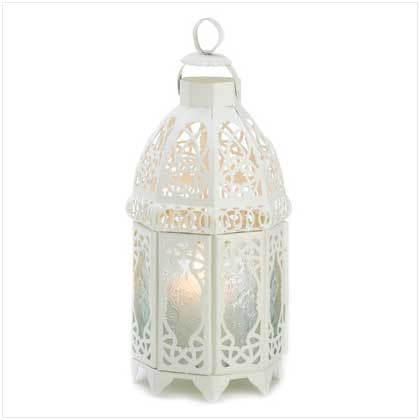 White Lattice Lantern - $28.80