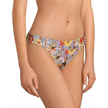 Chelsea &amp; Violet Floral Bikini Bottoms Spring Bouquet Banded - Size Small - £13.45 GBP