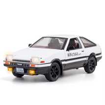 1/20 Initial D AE86 Alloy Diecast Car Model Sports Car Toys Pull Back White - £17.18 GBP