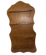 Spoon Holder Collectible Spoons Wood Holds 48 Mini Spoons Brown 20&quot; x 10&quot; - $451.60 MXN
