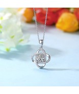 1 Ct Moissanite Diamond Flower Pendant Necklace 925 Sterling Silver MFN8151 - $479.17 CAD