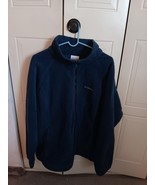 Columbia Women&#39;s Navy Fleece Jacket 2X Long Sleeve Full Zip - $19.80