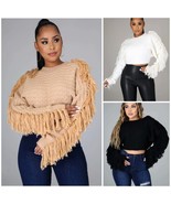 Cropped Shaggy Sweater - £32.07 GBP