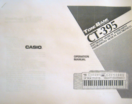 Casio CT-395 Tone Bank Keyboard Operating User&#39;s Owner&#39;s Manual Booklet - £9.33 GBP