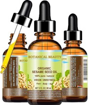 Botanical Beauty Organic SESAME SEED OIL 100% Pure Natural Virgin Unrefined Undi - £23.97 GBP