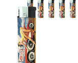 Texas Pin Up Girl D1 Lighters Set of 5 Electronic Refillable Butane  - $15.79