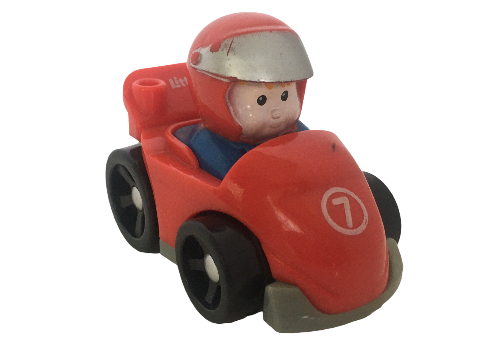 Mattel Little People Wheelie Toy Car and Driver Vehicle Red Preschool Pretend - £3.98 GBP