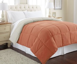 Modern Threads Down Alternative Microfiber Quilted Reversible Comforter &amp; Duvet - £27.65 GBP