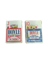 Hoyle Poker Jumbo Index Playing Cards - 2 Deck Set 1 Red &amp; 1 Blue Large ... - £8.64 GBP