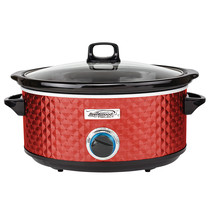 Brentwood BS Slow Cooker Quilted 7qt Red - $73.95