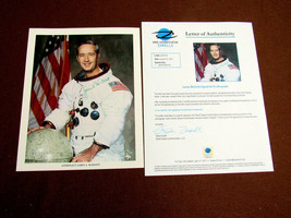 James Jim Mcdivitt Gemini 9 Astronaut Signed Auto Nasa Litho Photo Zarelli Loa - £237.40 GBP