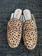 Sam Edelman Cow Hide Cheetah Print Slides SZ 7M EUC - $1,086.97 MXN
