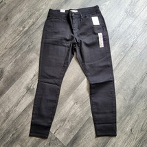 New Levi Strauss Women&#39;s Mid Rise Skinny Black Soft Stretch Jeans Sz 14M... - $27.05 CAD