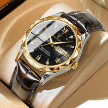 Luxury Business Man Wristwatch Waterproof Luminous Date Week Men Watch F... - £47.17 GBP