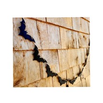Wood Bat Banner: Halloween Mantle Garland - $11.00