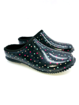 Western Chief Classic Garden Clog- Carbon Black/ Dazzling Dots, US 6 - £18.87 GBP