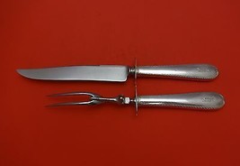 Gorham Plain Engraved by Gorham Sterling Silver Roast Carving Set 2pc HHWS - £125.80 GBP