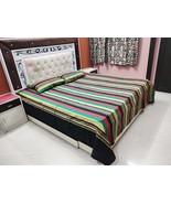 Rastogi Handicrafts Double Bedsheet Queen Size Hand Woven Handloom Bed S... - $26.45