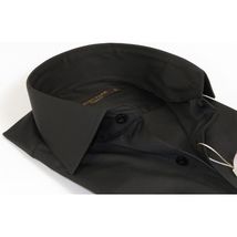 Men's Dress Shirt ENZO PARK Turkey Soft Cotton Wrinkle Resistant Enzo3 Black image 2