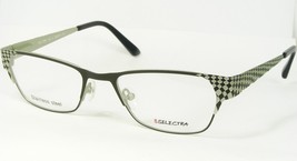 Selectra SEL7586 3 Dark Olive Green Eyeglasses Glasses Metal Frame 50-19-135mm - £58.37 GBP