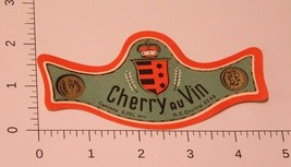 Vintage Cherry Au Vin Label  - £3.93 GBP