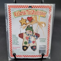 New Sealed Vintage 1994 Wire Whimsy Needlepoint Holiday Christmas Star S... - $7.42