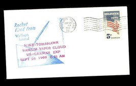 FDC Postal History NASA Rocket Fired Wallops Island Nike Tomahawk US German 1966 - £7.86 GBP