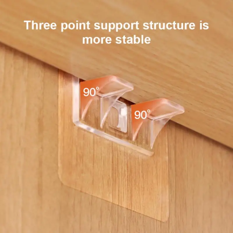 Sporting Punch Free Shelf Support Racks Cabinet Shelf Support Holders Wall-mount - £23.90 GBP