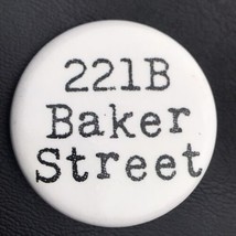 221B Baker Street Pin Button Pinback - £7.87 GBP