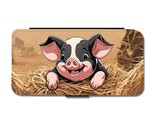Kids Cartoon Pig iPhone 14 Pro Flip Wallet Case - £15.72 GBP