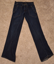 Vintage  Rare Levi’s Engineered Twisted Leg Jeans Back Flap Button Pockets 30x36 - $111.55