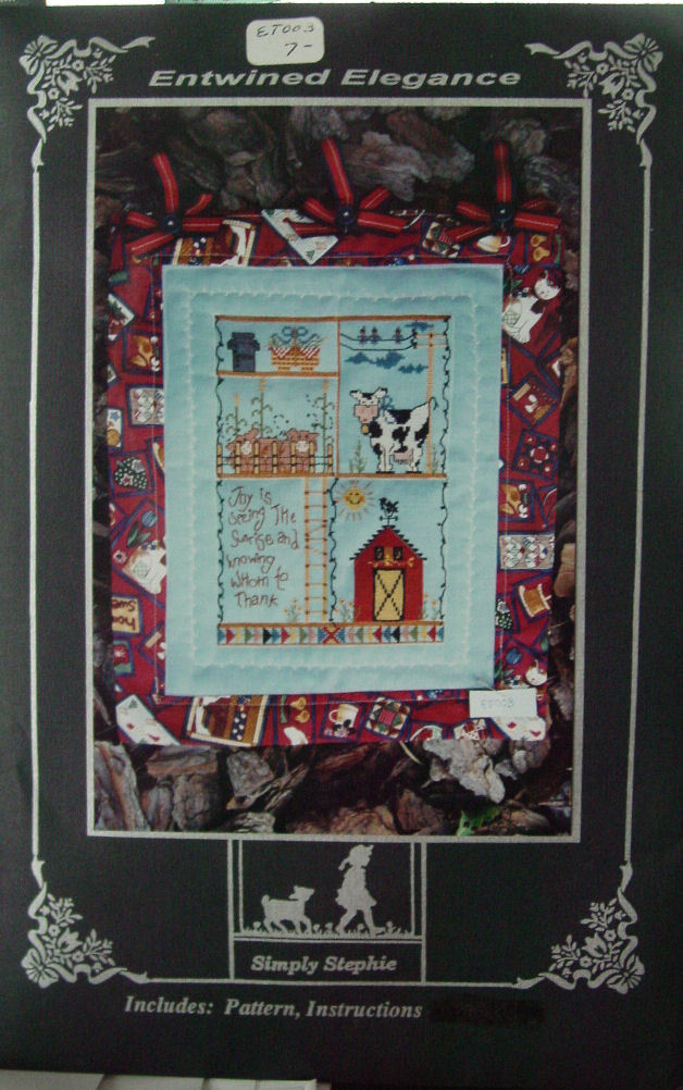 Primary image for Pattern for Wall Quilt "Entwinded Elegance" Cross Stitch 