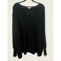 Cato Long Sleeve Scoop Neck Sweater Black Women Plus Size 4X 26/28W - £10.55 GBP