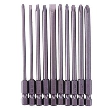 10Pcs 1/4 Inch Hex Shank Long Magnetic Screwdriver Bits Set 4 In Power T... - £15.65 GBP
